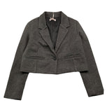 PLEASE giacca modello crop tinta unita Grigio per Bambina JB01172G66 GRIGIO PLEASE 