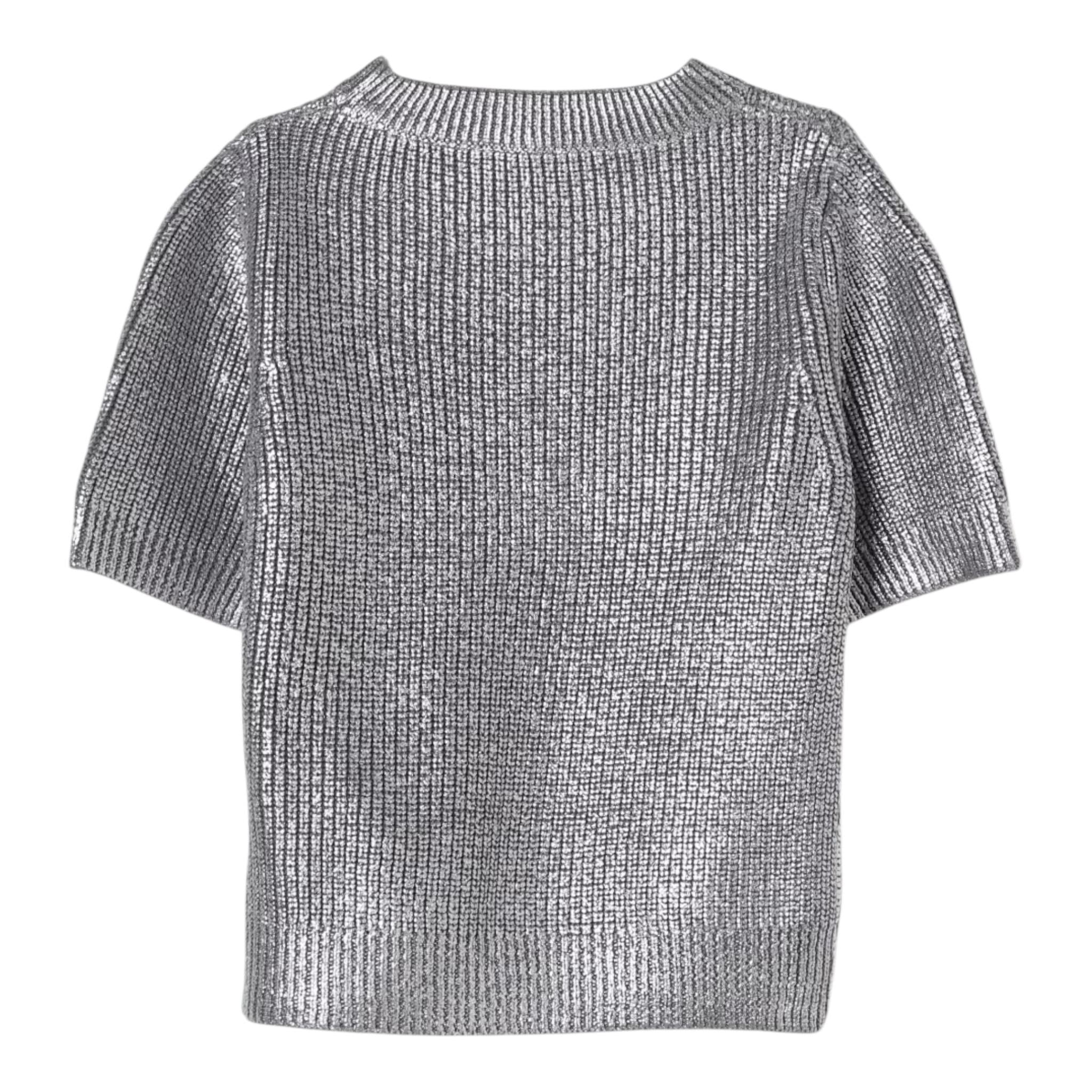 DIESEL t-shirt tinta unita girocollo con logo Argento per Bambina J02069 ARGENTO DIESEL 