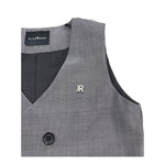 John Richmond Gilet Tinta Unita Doppiopetto per Bambino RBP25224GT GRIGIO JOHN RICHMOND 