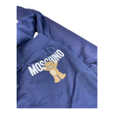 MOSCHINO completo 2pz felpa tinta unita con cappuccio e stampa-pantalone Blu per Bambino HUK04A BLU MOSCHINO 