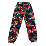 MOUSSE pantalone tuta tinta unita con stampe mario Blu per Neonato HKPG3688 BLU MOUSSE 