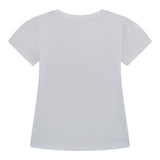 Guess T-Shirt Girocollo Tinta Unita con Stampa per Bambina K5GI01K6YW4 BIANCO GUESS 