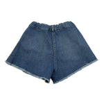 Zhoe & Tobiah Short In Denim Tinta Unita per Bambina IM1F BLU ZHOE & TOBIAH 