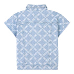 Michael Kors Abito In Denim Tinta Unita con Stampe per Bambina R30290 AZZURRO MICHAEL KORS 