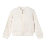 Mayoral Felpa Tinta Unita con Zip E Ricami per Bambina 3409 AVORIO MAYORAL 