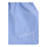 Iceberg Short Tinta Unita con Fantasia A Righe per Neonata SHICE5161BN AZZURRO ICEBERG 