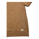 Le Bebe' Polo Mezza Manica Tinta Unia In Maglia Beige per Neonato