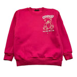 BRAND NAME felpa chiusa girocollo tinta unita con stampa Fuxia per Bambina BN351S FUXIA BRAND NAME 