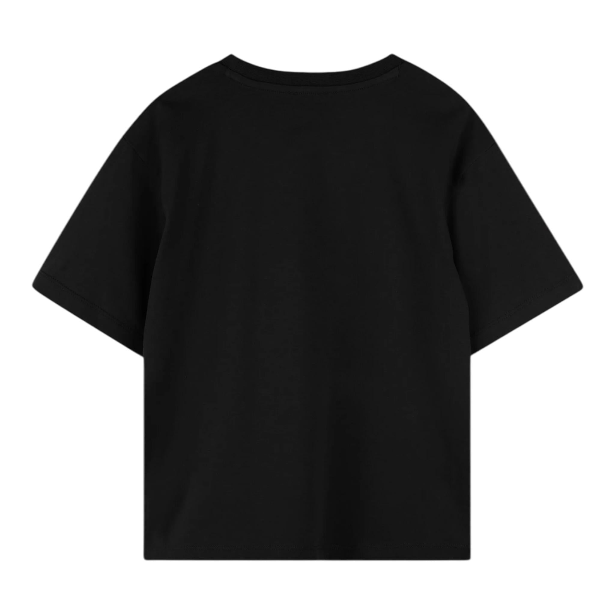 Kenzo T-Shirt Girocollo Tinta Unita con Stampe per Neonata K61137NX NERO KENZO 