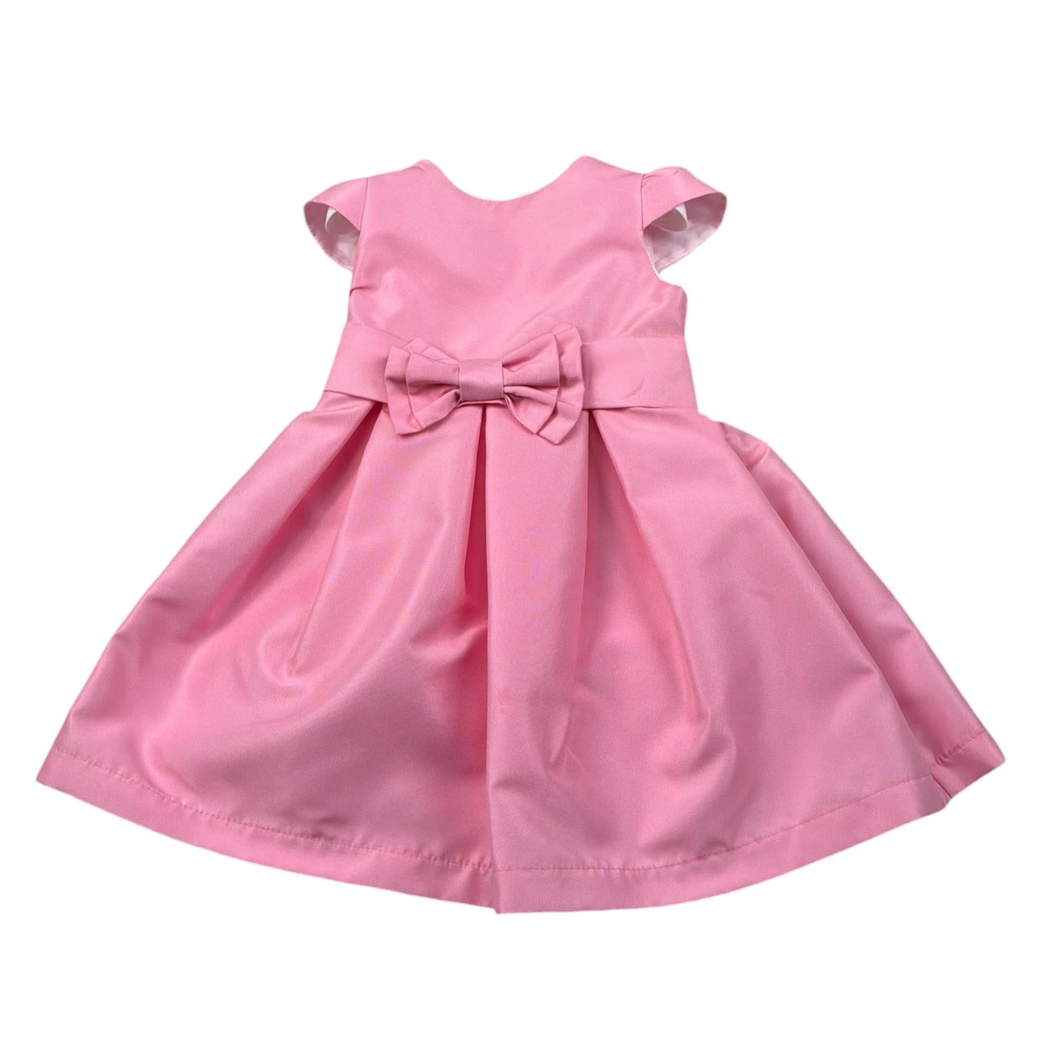 Pure Firenze Abito Cerimonia Tinta Unita Mezza Manica per Neonata PC03223 ROSA PURE FIRENZE 