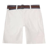Ralph Lauren Bermuda Tinta Unita con Cintura per Bambino 322863960013 BIANCO RALPH LAUREN 