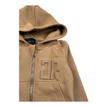John Richmond Felpa con Zip E Cappuccio Tinta Unita con Logo per Neonato RIP26004FE MARRONE JOHN RICHMOND 