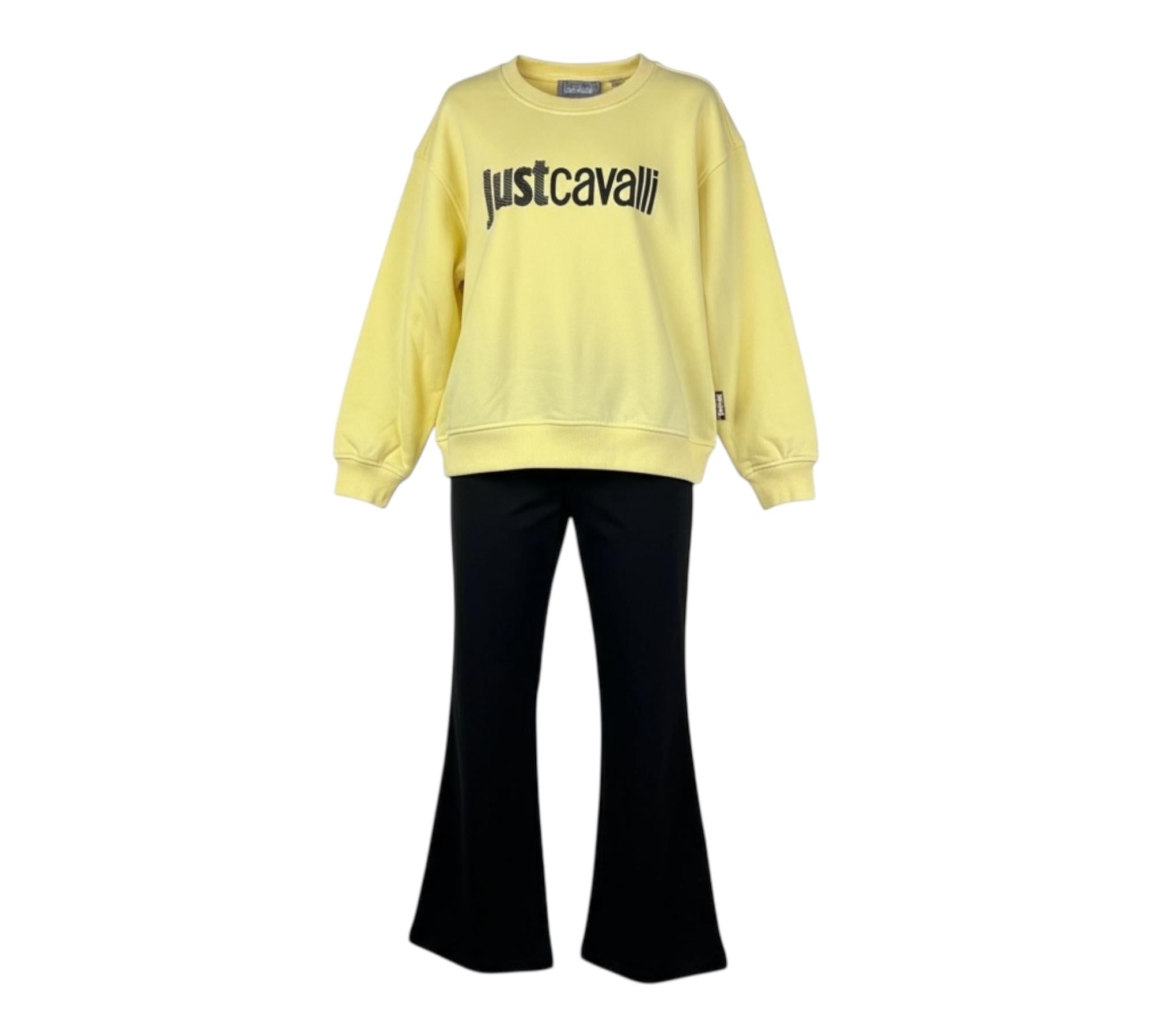 Just Cavalli Completo 2 Pezzi Felpa-Pantalone per Bambino JGP26011CF GIALLO/NERO JUST CAVALLI 