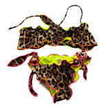 F**K Costume 2 Pezzi Fascia-Mutandina Fantasia Maculata per Bambina FJ25G1C06BAX01J BEIGE F**K 