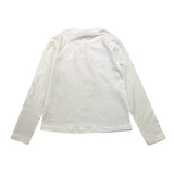 MET shirt girocollo tinta unita con stampa Bianco per Bambina ME592 BIANCO MET 