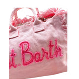 Saint Barth Borsa Tinta Unita con Stampa per Bambina COLETTEPATCH ROSA SAINT BARTH 