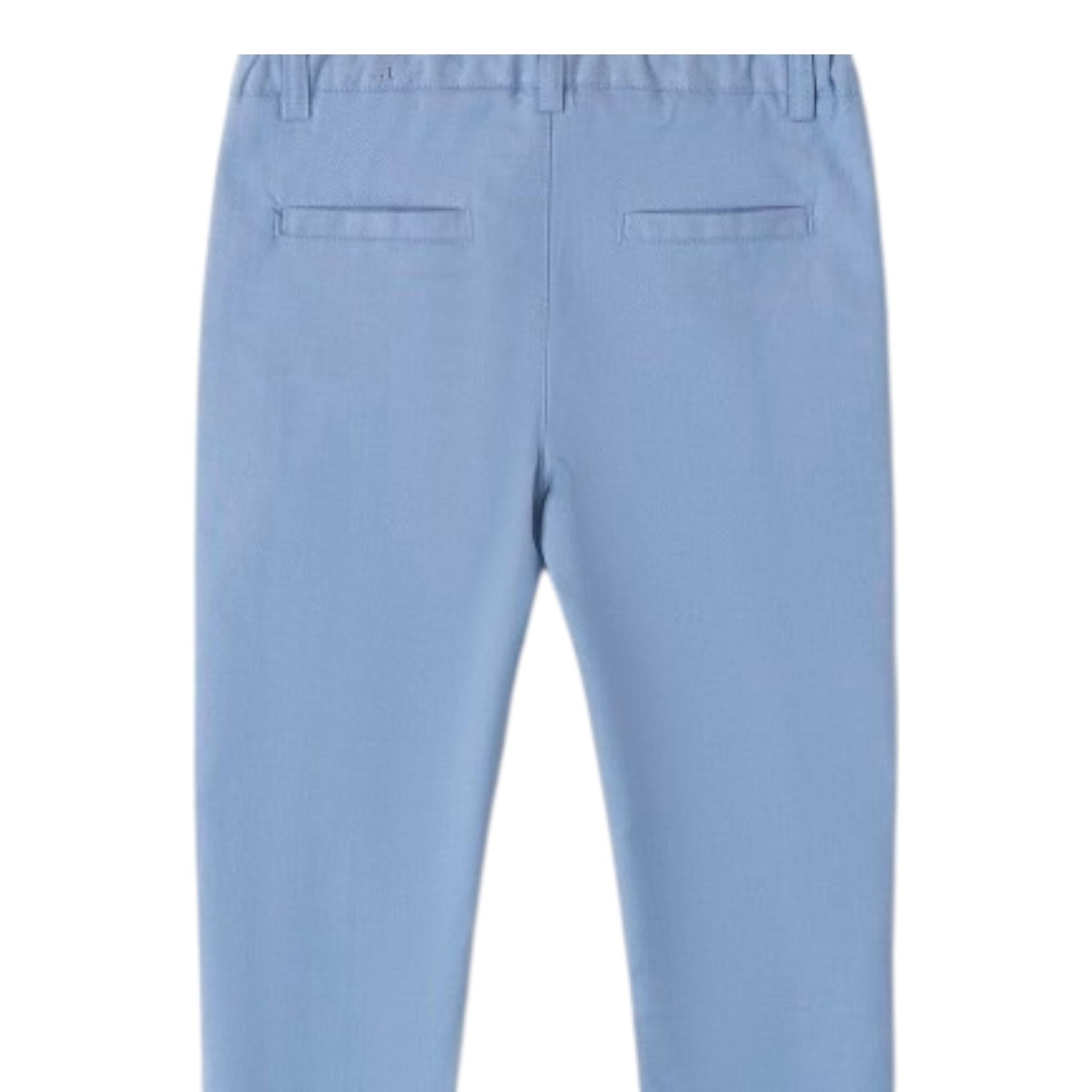 Sarabanda Pantalone Tinta Unita con Girovita Regolabile per Bambino 08011 AZZURRO SARABANDA 