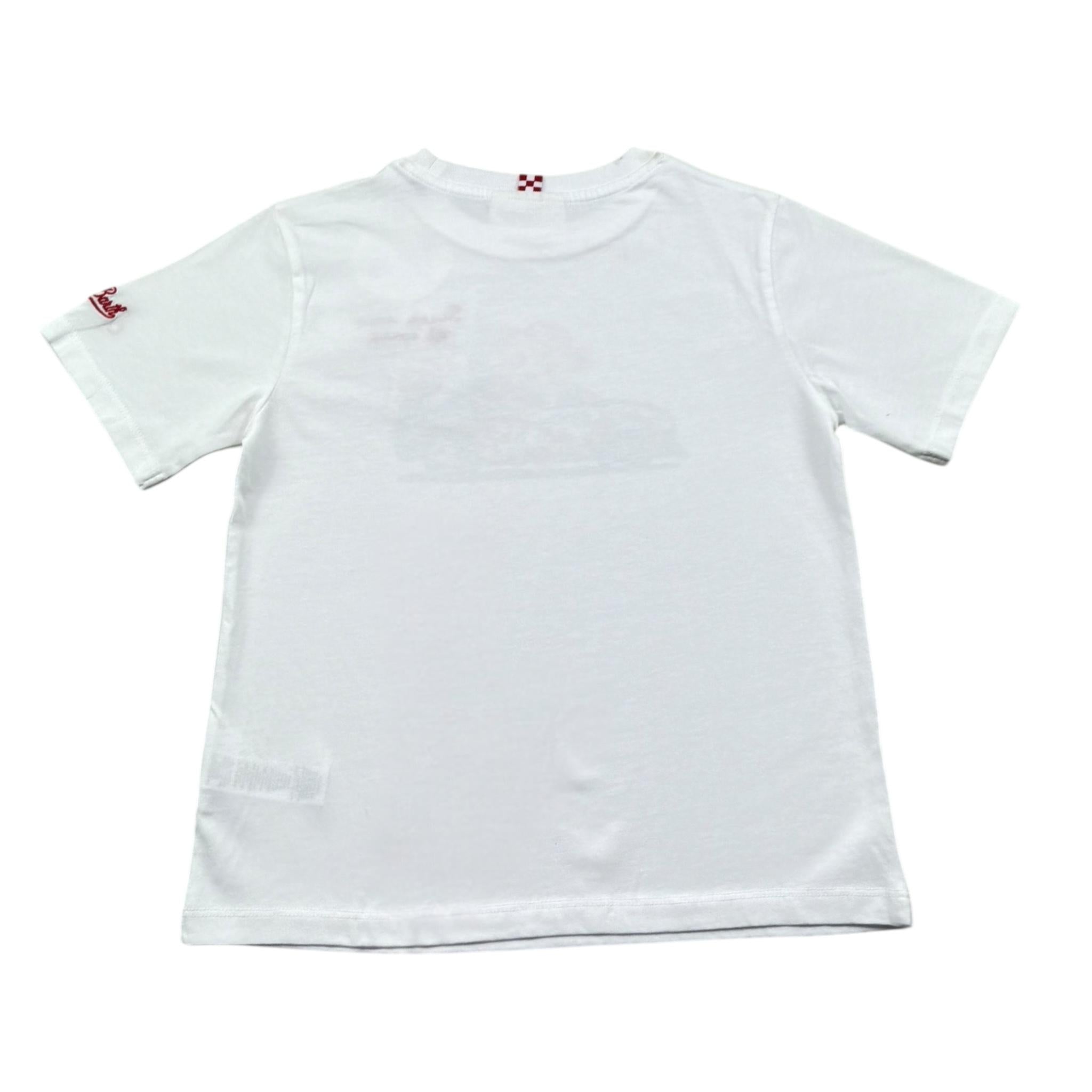 Saint Barth T-Shirt Girocollo Tinta Unita con Stampa per Bambino 00292L BIANCO SAINT BARTH 