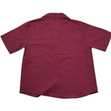 Paolo Pecora Camicia Mezza Manica Tinta Unita per Bambino PP4301 BORDEAUX PAOLO PECORA 