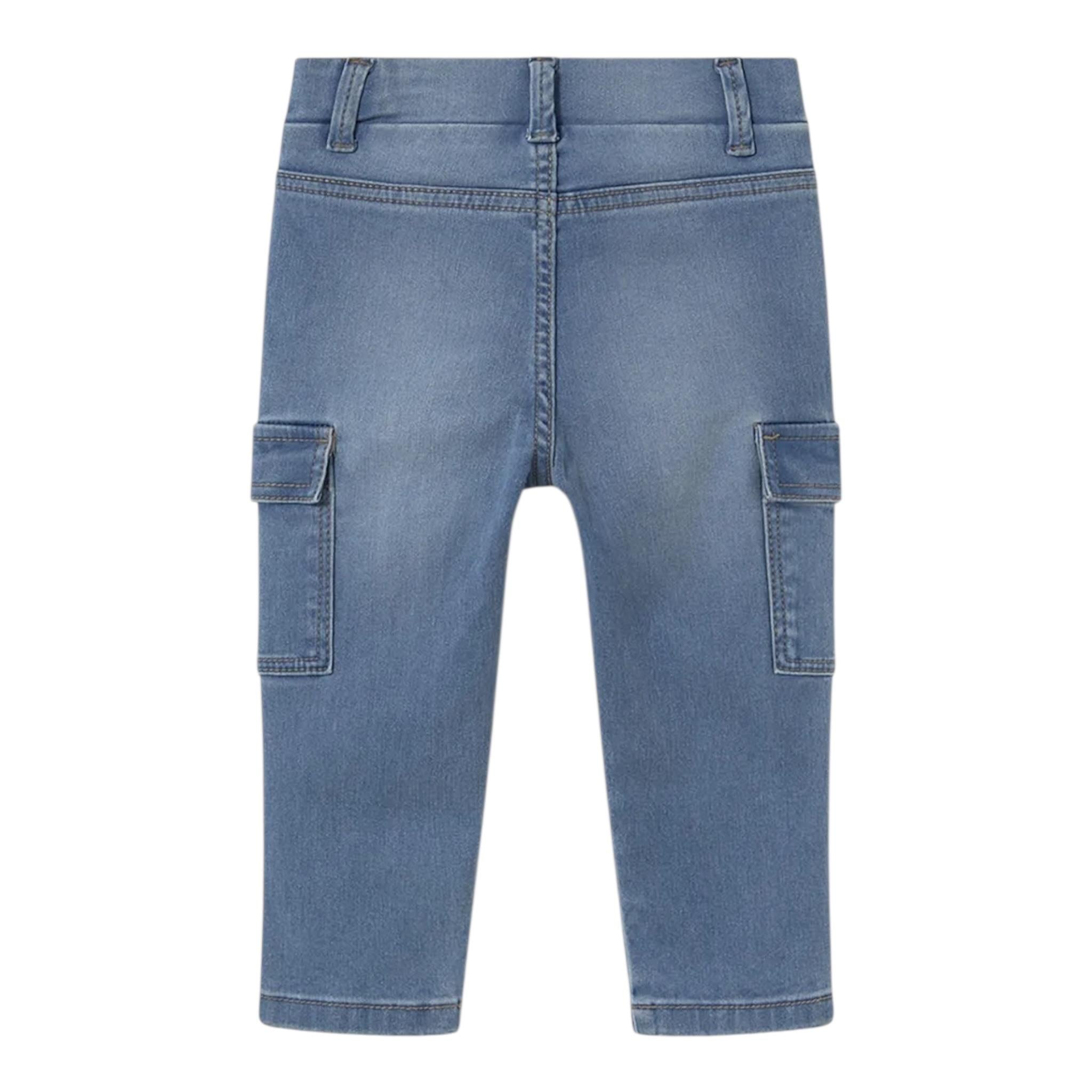 Mayoral Jeans Tinta Unita con Tasconi per Neonato 1578 AZZURRO MAYORAL 