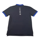 Yours Polo Mezza Manica Tinta Unita Con Profili In Contrasto Blu Per Bambino