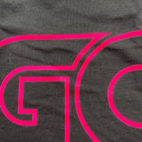 GCDS maxi shirt tinta unita girocollo con stampa Nero per Neonata 028775 NERO GCDS 