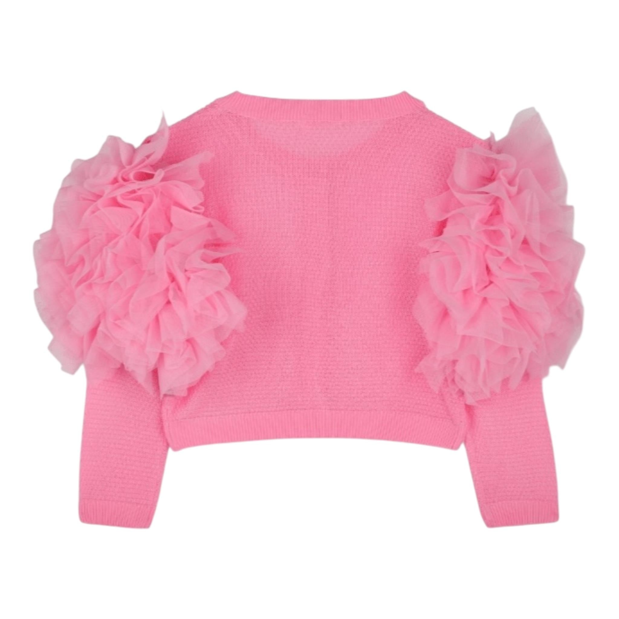 Billieblush Coprispalle Tinta Unita con Tulle per Bambina U20995 FUXIA BillIEBLUSH 