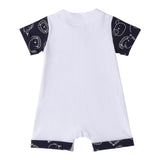 Minibanda Pagliaccetto Mezza Manica Tinta Unita per Neonato 3B686 BIANCO MINIBANDA 