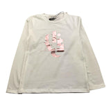 DIXIE shirt girocollo tinta unita con stampa  Panna per Bambina ML28030G67 PANNA DIXIE 