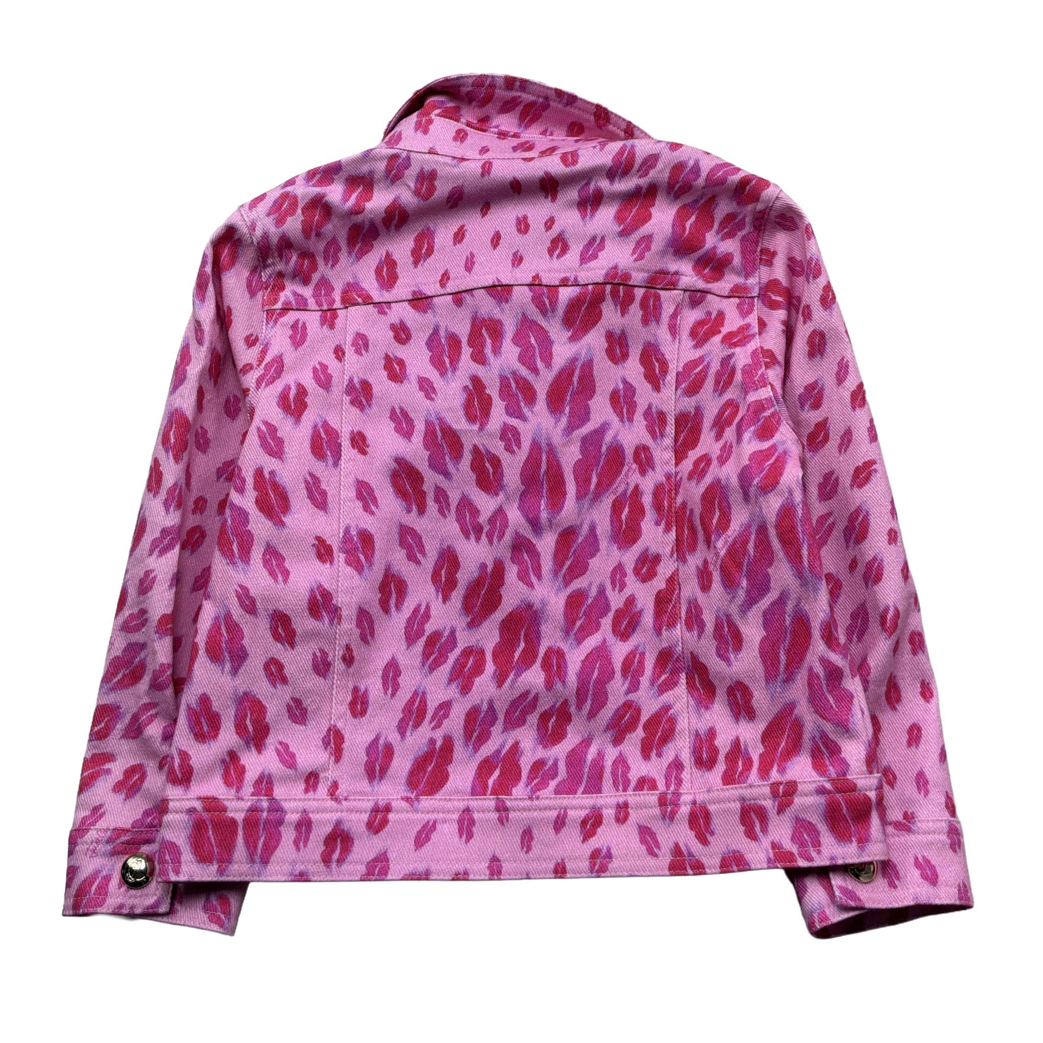 Just Cavalli Giubbino In Denim Tinta Unita con Stampa Bacio per Bambina JGP26028GP ROSA JUST CAVALLI 
