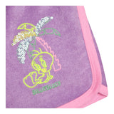 Billieblush Short Tinta Unita con Stampa e Profili In Contrasto Viola per Bambina