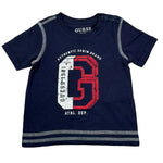 Guess T-Shirt Girocollo Tinta Unita con Stampa per Neonato N1RI15K8HM0 BLU GUESS 