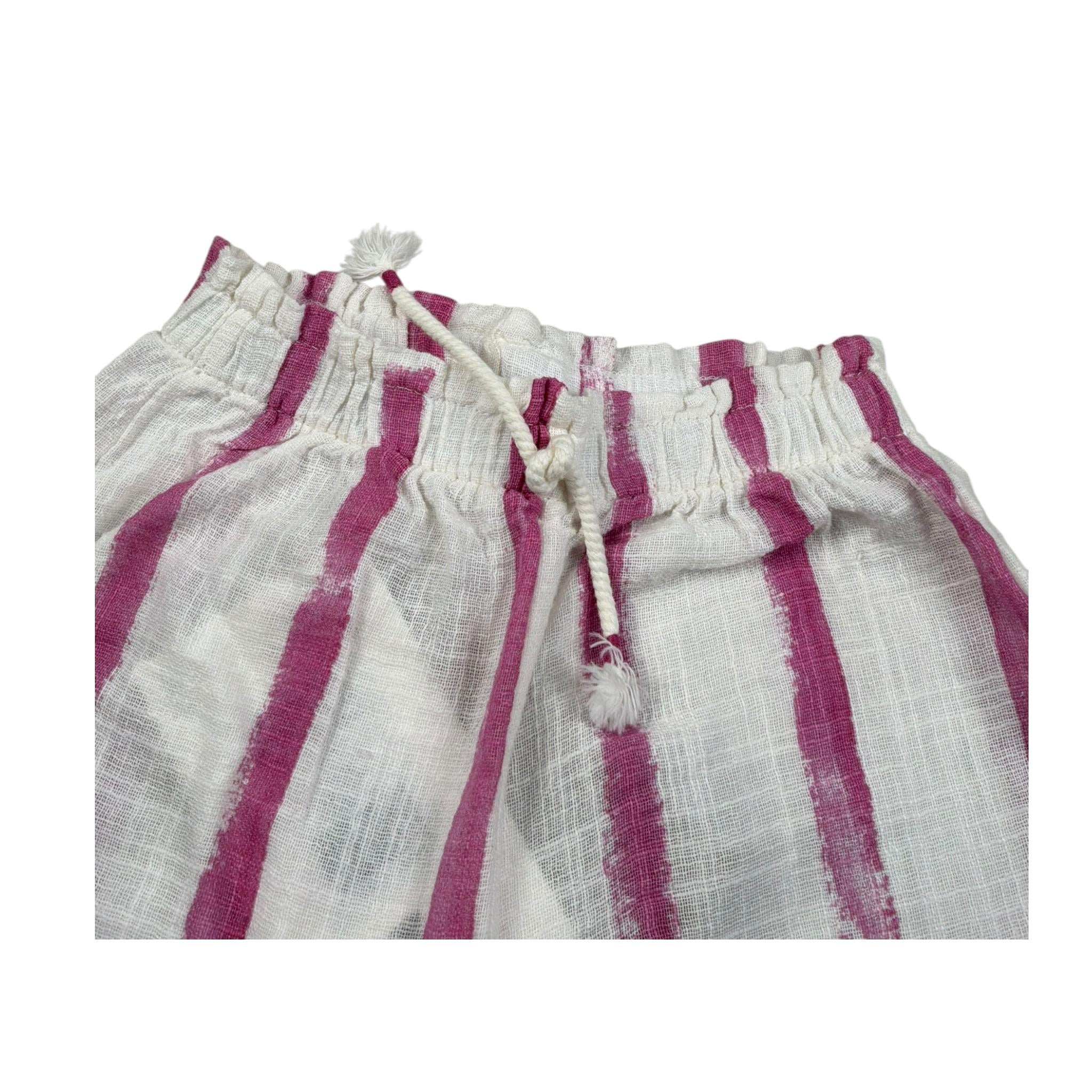 Play Up Pantalone Tinta Unita Fantasia A Righe per Neonata PA022AQ11602 BIANCO/ROSA PLAY UP 