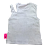 Icon Canotta Tinta Unita con Logo per Bambina IGTP00596 BIANCO ICON 