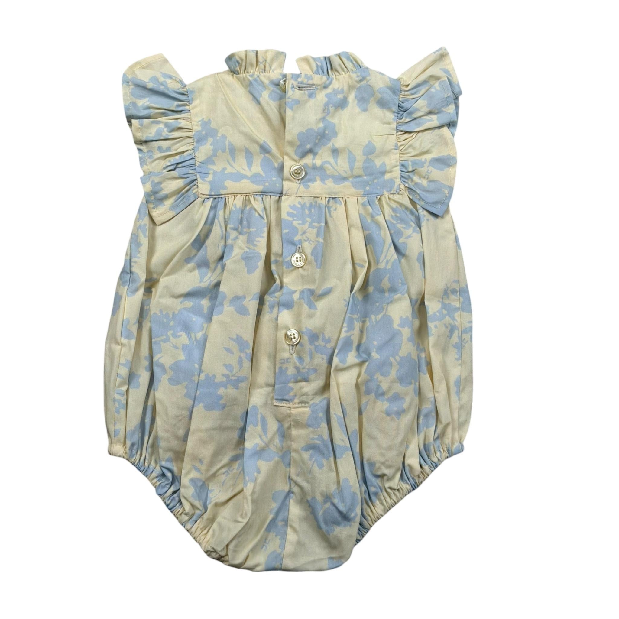 Elisabetta Franchi Pagliaccetto Tinta Unita con Fantasia per Neonata ENPG051 GIALLO ELISABETTA FRANCHI 