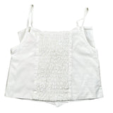 Vicolo Top Bretelline Tinta Unita con Fiocco per Neonata 3146TOP00317XN BIANCO VICOLO 