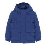 SAVE THE DUCK giubbino tinta unita con cappuccio Blu per Bambino P41866B BLU SAVE THE DUCK 