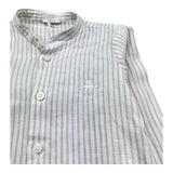 Le Bebe Camicia Manica Lunga Fantasia Righe per Neonato LBB5400 PANNA LE BEBE 