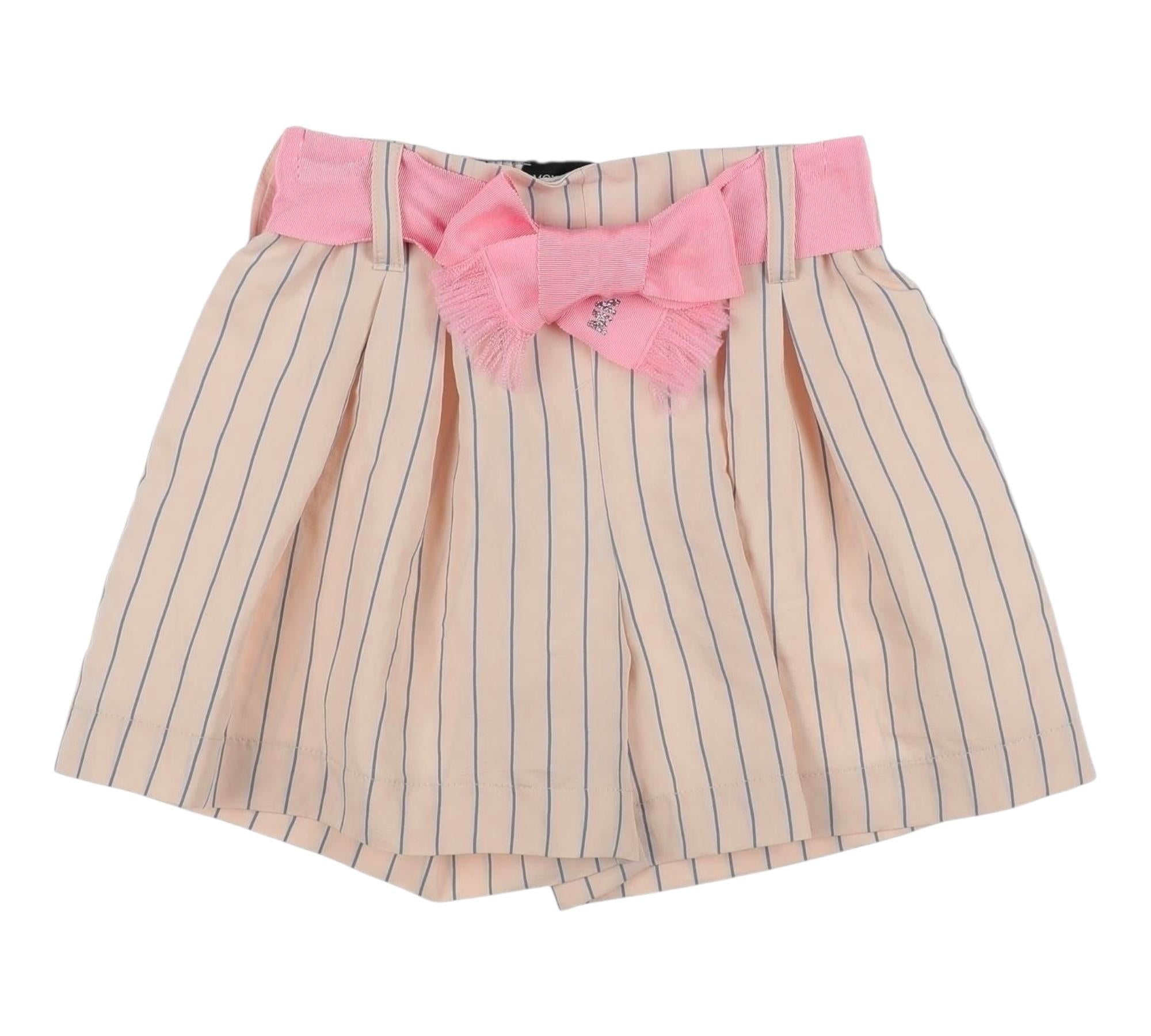 Monnalisa Short Tinta Unita con Cinturino per Bambina 419408 ROSA MONNALISA 