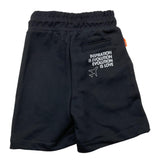Suns  Bermuda In Felpa Titna Unita Con Stampa In Contrasto Nero Per Bambino