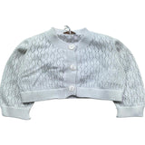 Le Bebe Coprispalle Tinta Unita Traforato per Neonata LBG6405 BIANCO LE BEBE 