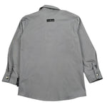 John Richmond Camicia Tinta Unita con Bottoni E Logo per Bambino RBP26212CA GRIGIO JOHN RICHMOND 