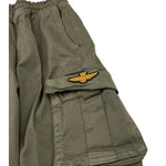 AERONAUTICA MILITARE pantalone modello cargo tinta unita con elastico in vita Verde per Bambino 242PA0001AJRCT3447 VERDE AERONAUTICA MILITARE 