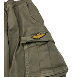 AERONAUTICA MILITARE pantalone modello cargo tinta unita con elastico in vita Verde per Bambino 242PA0001AJRCT3447 VERDE AERONAUTICA MILITARE 