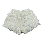 Dou Dou Short Tinta Unita con Applicazioni per Bambina DW6A99XX PANNA DOU DOU 