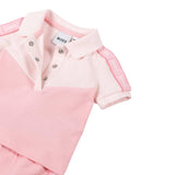 Boss Completo 2 Pezzi Short-Polo Tinta Unita per Neonata J52195 ROSA BOSS 