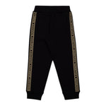 BALMAIN pantalone modello tuta con profili in contrasto Nero per Bambina BT6R50 NERO BALMAIN 