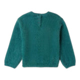 SARABANDA maglia girocllo tinta unita con stampa Verde per Bambina 0A204 VERDE SARABANDA 