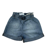 Mini Banda Short In Denim Tinta Unita per Neonata 3B735X BLU MINI BANDA 