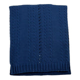Baby Lord Coperta Tinta Unita Blu Per Neonato